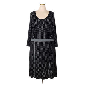 Lane Bryant Black & Silver Sweater Dress - 22/24